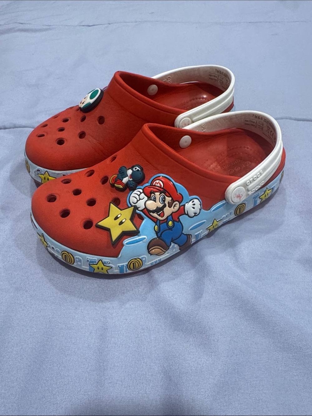 🚨2/$10🚨Red Kids Super Mario Crocs